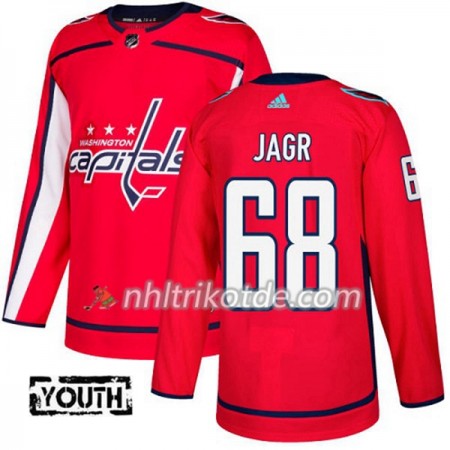 Washington Capitals Trikot Jaromir Jagr 68 Adidas 2017-2018 Rot Authentic - Kinder
